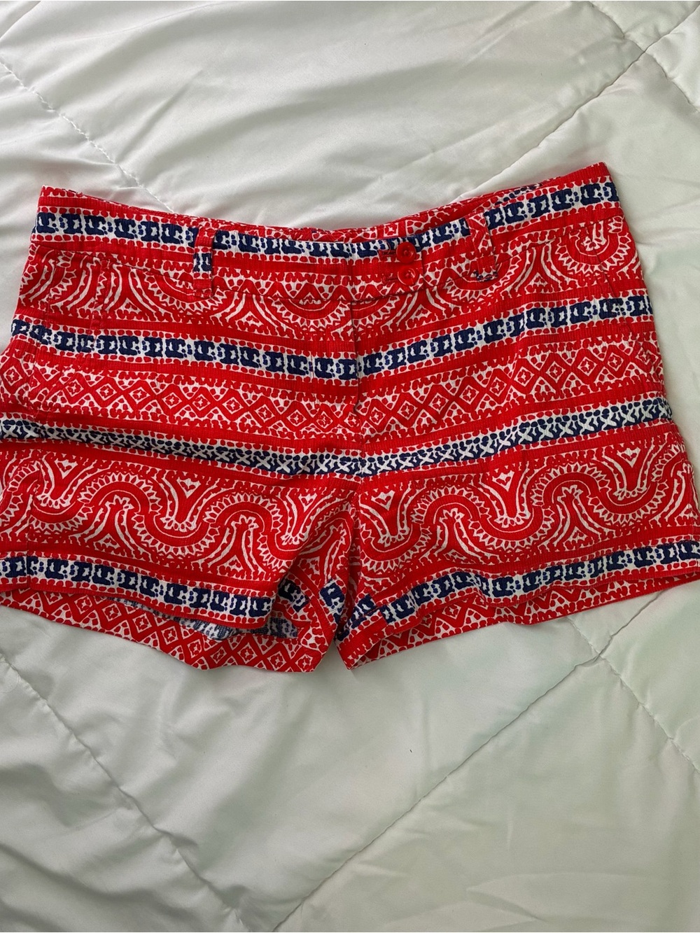 Vineyard Vines Geometric Mosaic Print Dayboat Chino Shorts Size 6